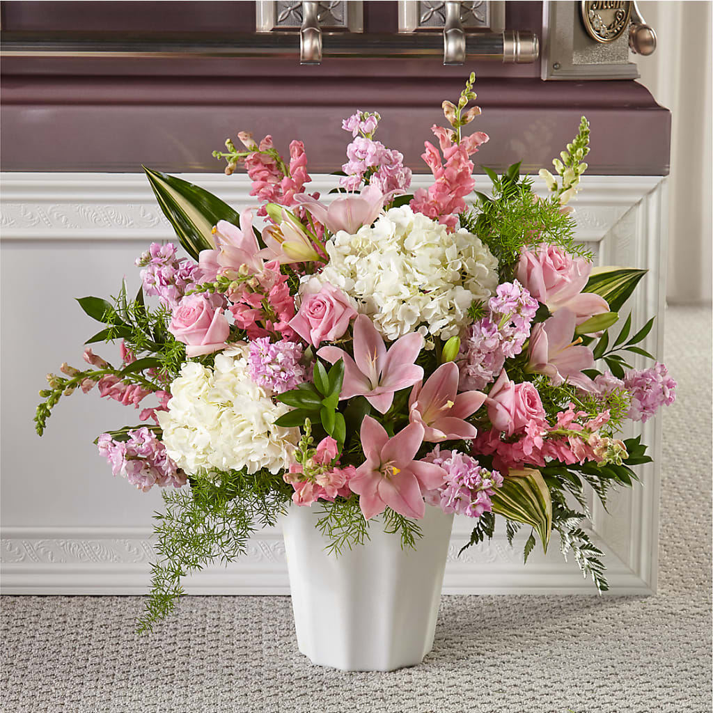 Simply Serene Floor Basket – Sweet Flowers, High Point NC
