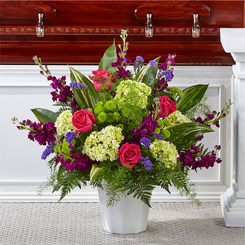 Beautiful Horizons Floor Basket – Sweet Flowers, High Point NC