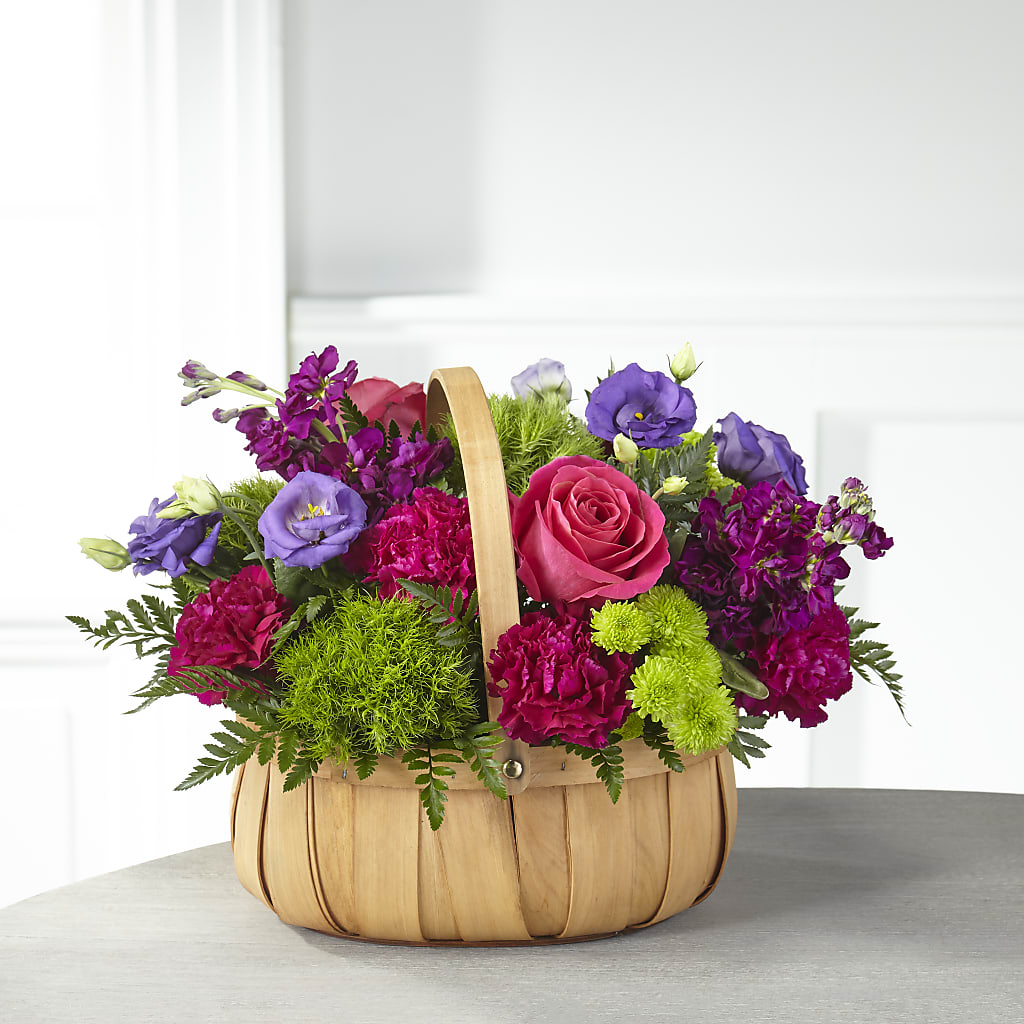 Serene Sanctuary Basket – Sweet Flowers, High Point NC