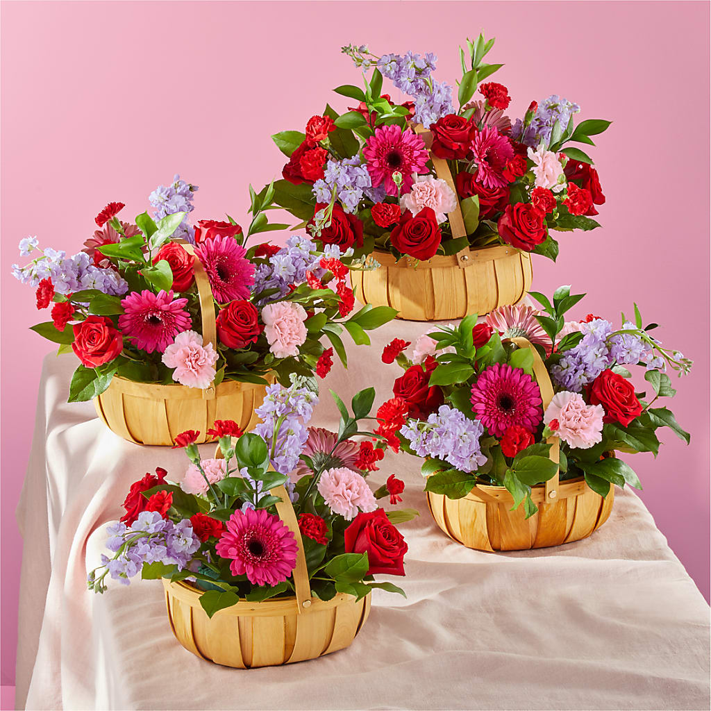 Pink Picnic Basket – Sweet Flowers, High Point NC