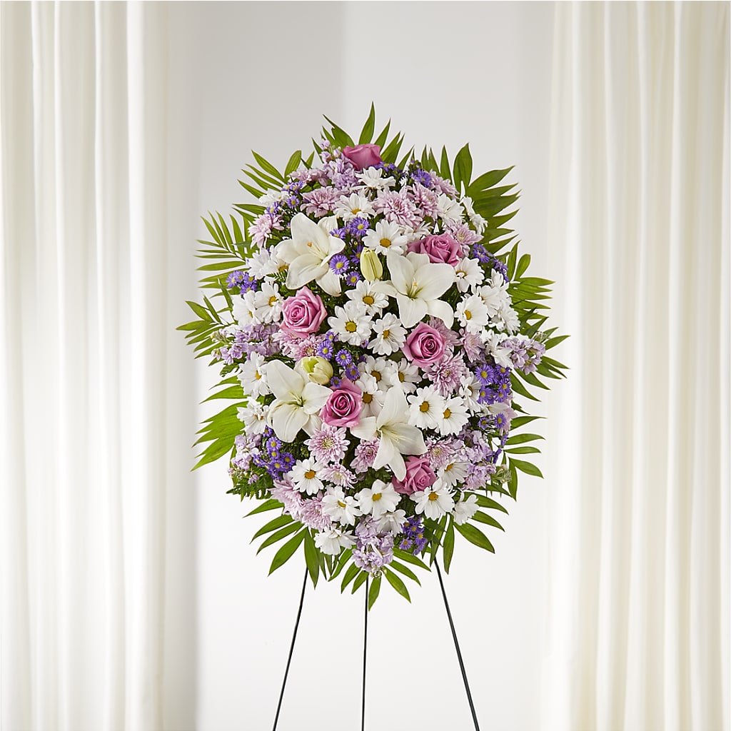 Surrounded by Love Standing Spray – Sweet Flowers, High Point NC