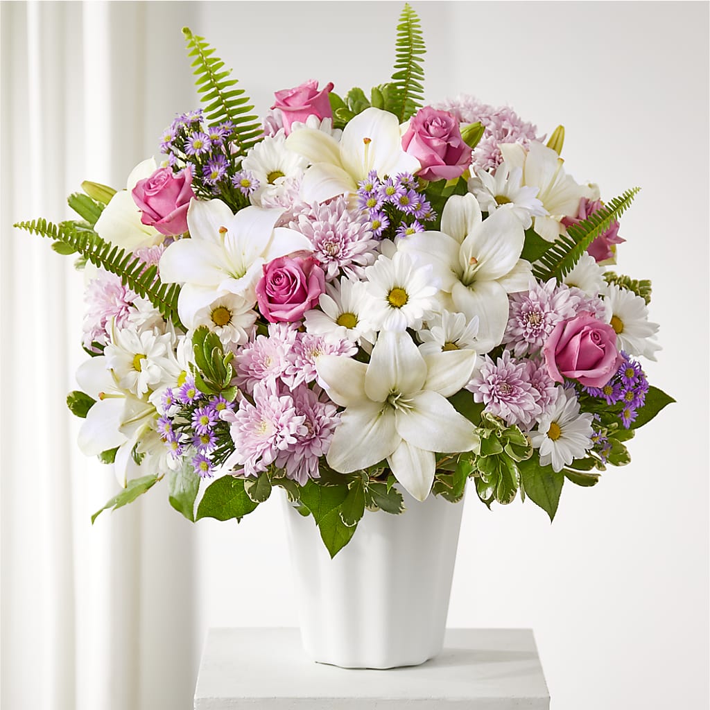 Warmest Thoughts Tabletop Basket – Sweet Flowers, High Point NC