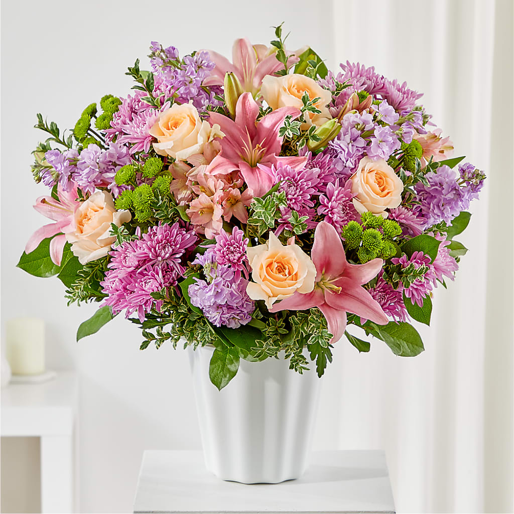 Supportive Embrace Tabletop Basket – Sweet Flowers, High Point NC