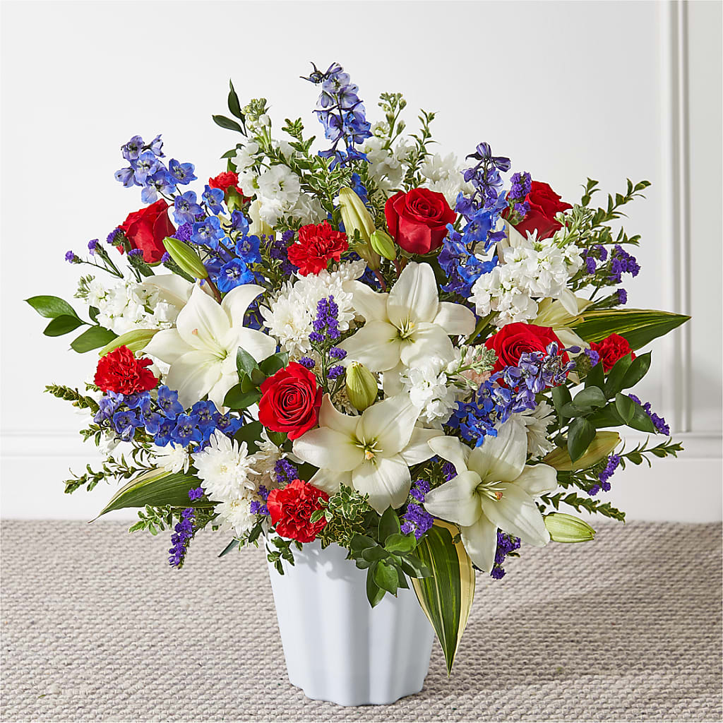 Consoled Floor Basket – Sweet Flowers, High Point NC