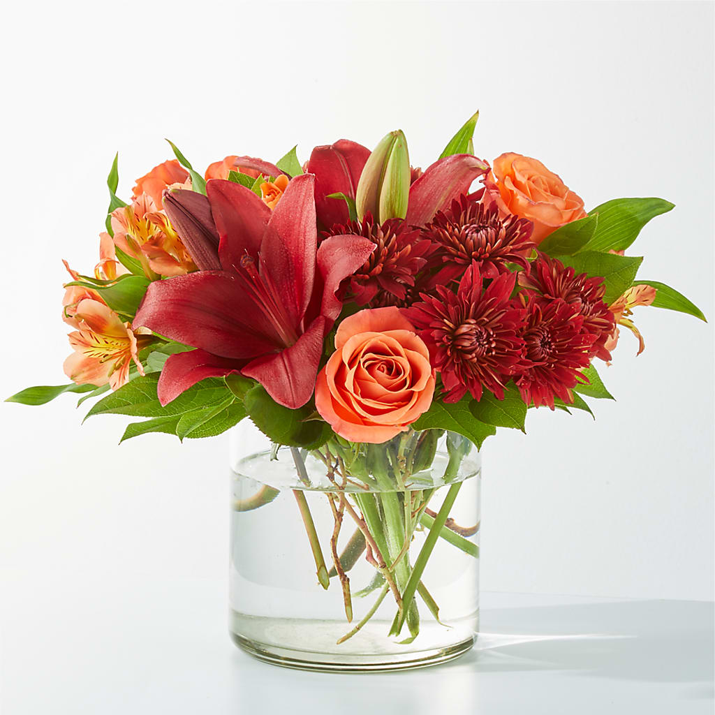 Crimson Leaves Bouquet – Sweet Flowers, High Point NC
