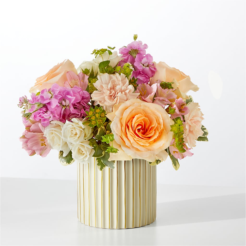 Paradise Bouquet with Ivory Vase – Sweet Flowers, High Point NC