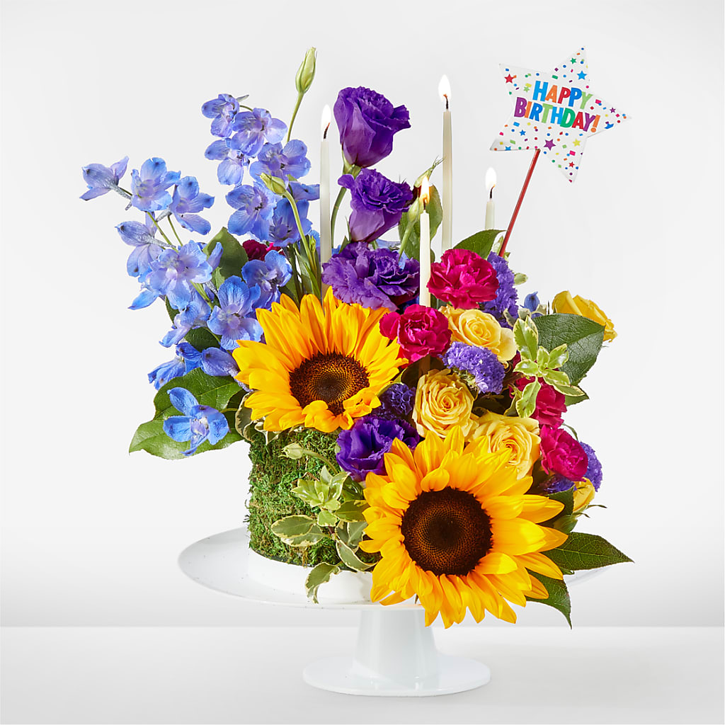 Star of the Day Floral Cake – Sweet Flowers, High Point NC