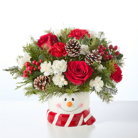 Jolly Snowman Bouquet –  Sweet Flowers, High Point NC