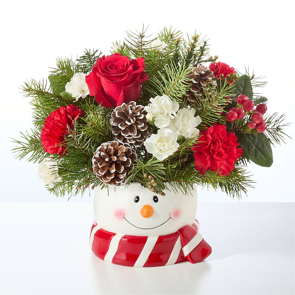 Jolly Snowman Bouquet –  Sweet Flowers, High Point NC