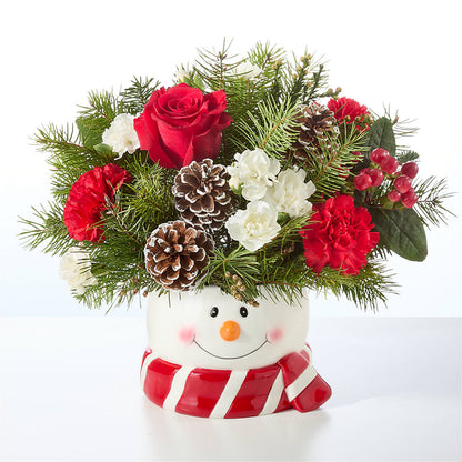 Jolly Snowman Bouquet –  Sweet Flowers, High Point NC