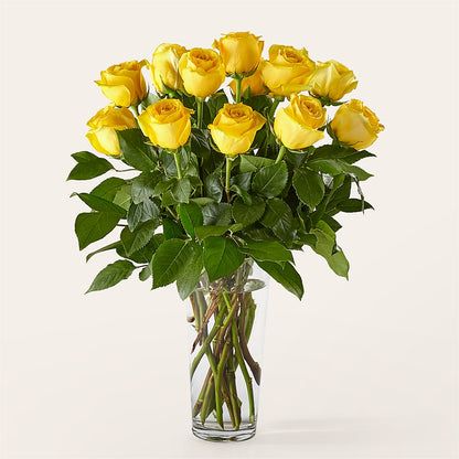 Long Stem Yellow Rose Bouquet –  Sweet Flowers, High Point NC