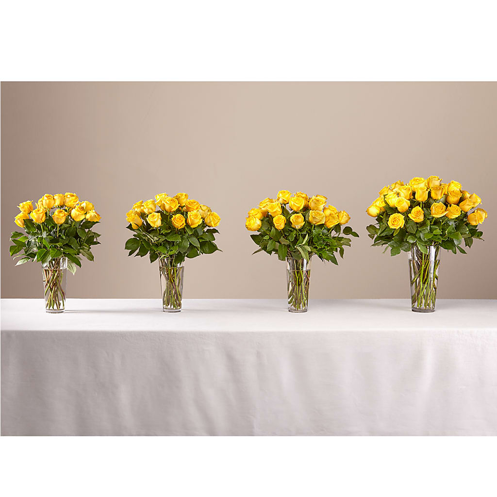 Long Stem Yellow Rose Bouquet –  Sweet Flowers, High Point NC