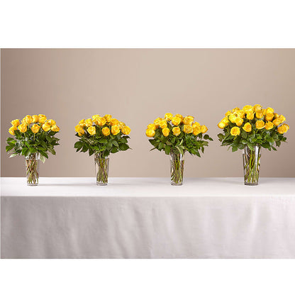 Long Stem Yellow Rose Bouquet –  Sweet Flowers, High Point NC