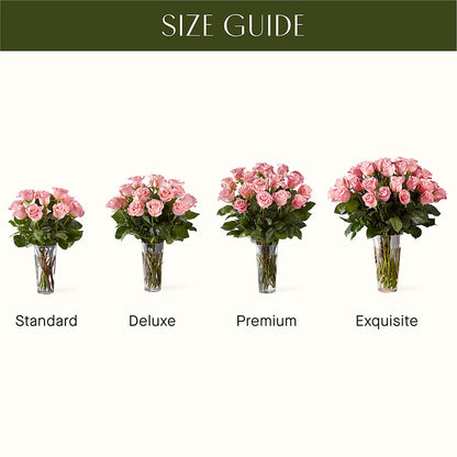 Long Stem Pink Rose Bouquet –  Sweet Flowers, High Point NC
