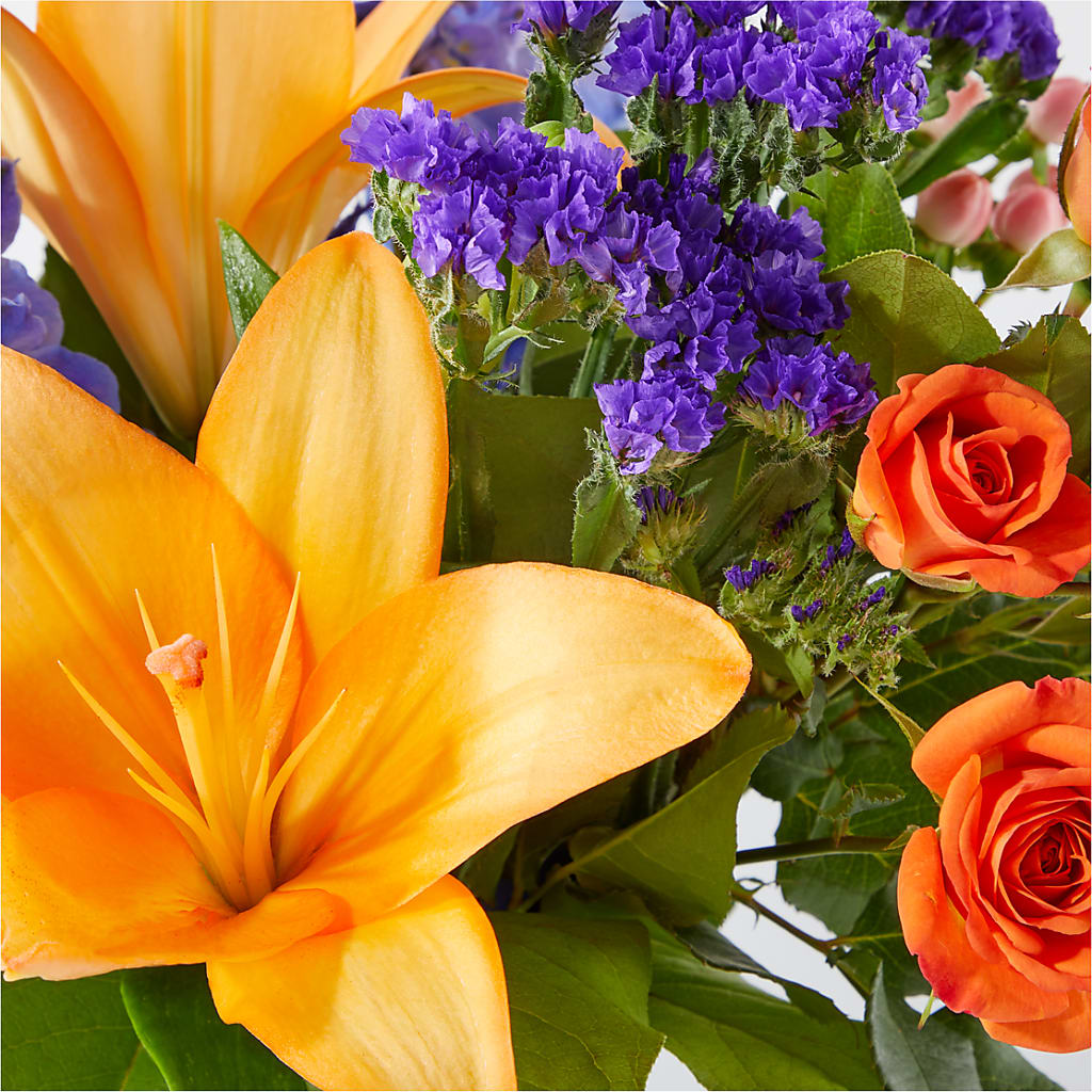 Radiant Citrus Bouquet –  Sweet Flowers, High Point NC