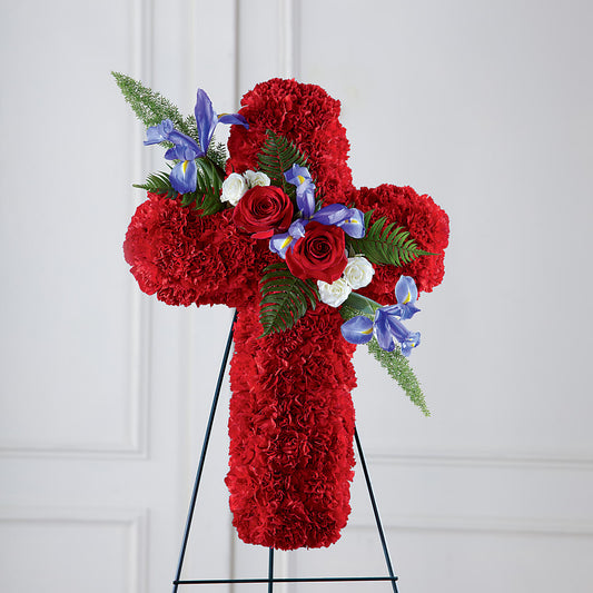 Faithful Hero Floral Cross –  Sweet Flowers, High Point NC