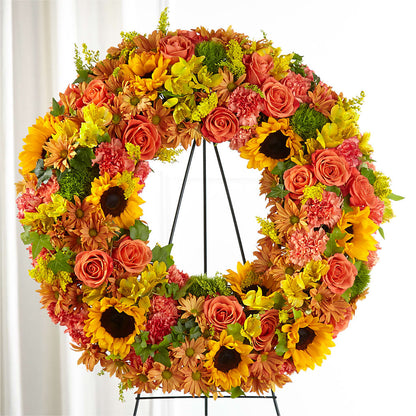 Autumnal Memories Wreath (Standard) –  Sweet Flowers, High Point NC