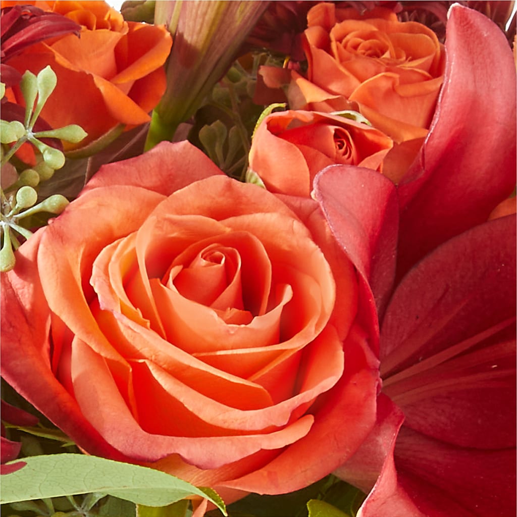 Crimson Leaves Bouquet –  Sweet Flowers, High Point NC