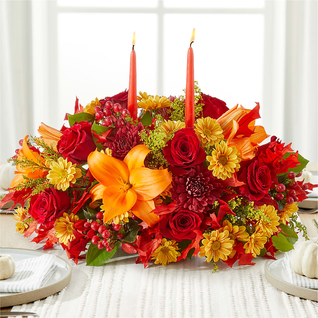Autumn's Embrace Centerpiece –  Sweet Flowers, High Point NC